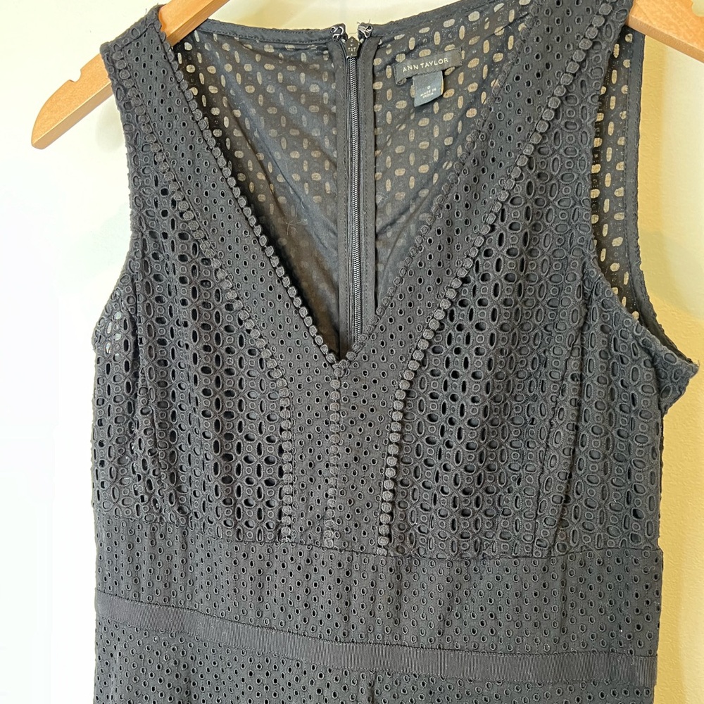 Eyelet A-line Dress